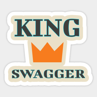 KING SWAGGER WITH CROWN Sticker